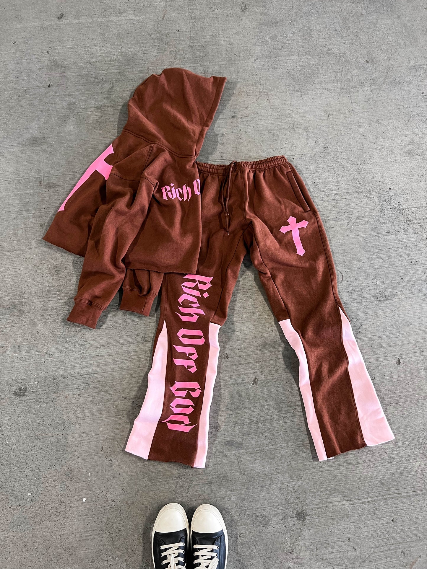 Rich Off God Hoodie - Chocolate Strawberry
